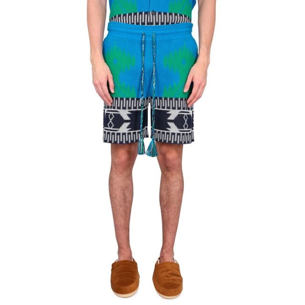 ALANUI Geometric Pattern Knit Shorts Men MULTICOLOUR Pants